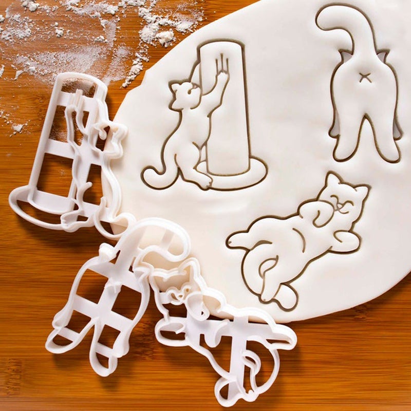 Gluschwein - Ostern Plätzchen Formen Kitty-Kratzer+Kitty Rolle+Kitty Butt