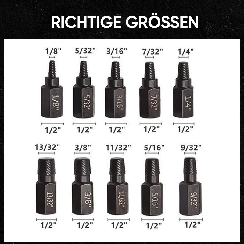 Gluschwein - Schrauben- und Bolzenausdreher-Set