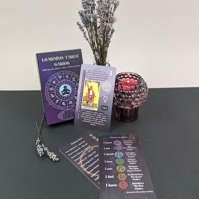 Apprendre un jeu de cartes de tarot avec des significations