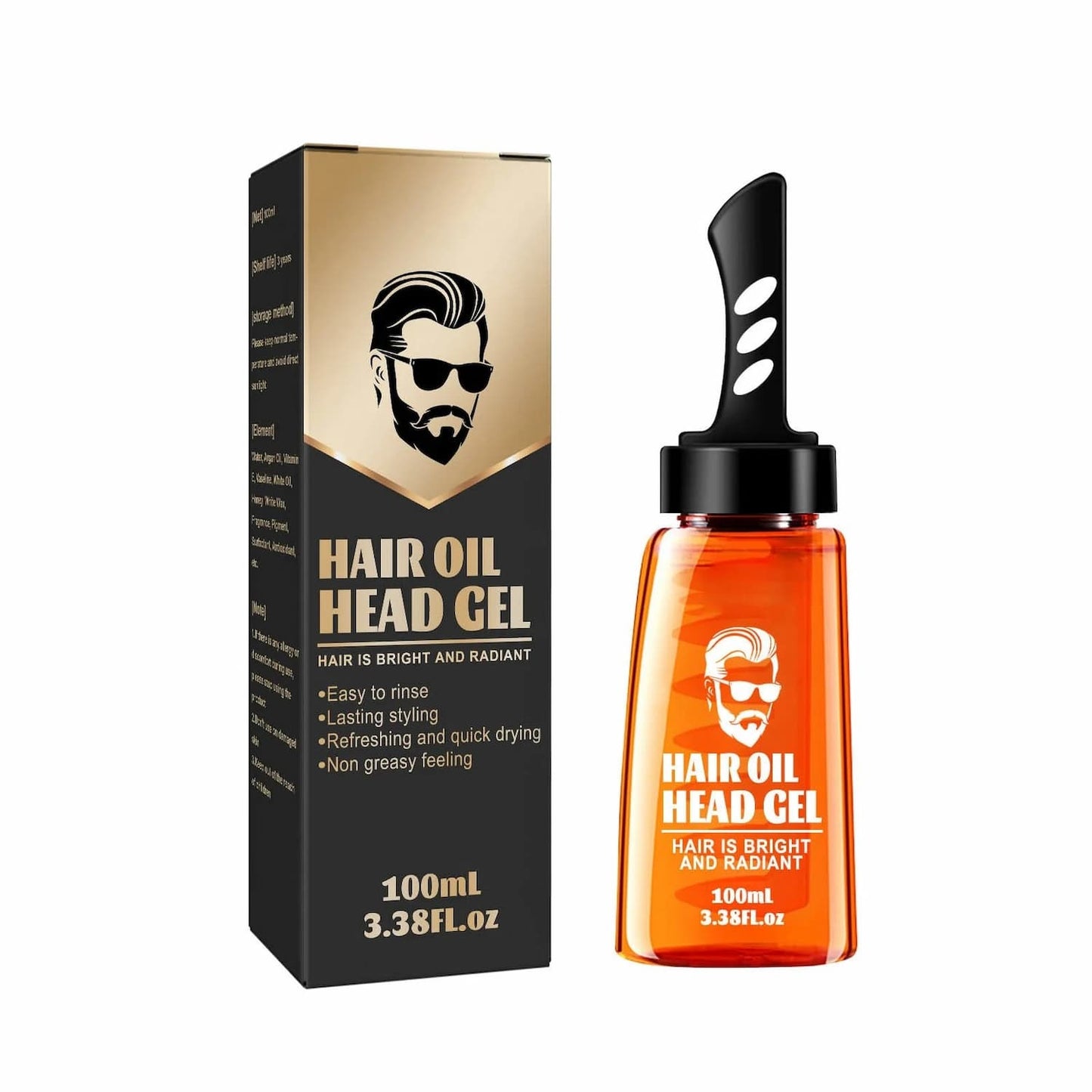 Gluschwein - Einstufiges Haarstyling mit diesem Haaröl-Gel-Kamm