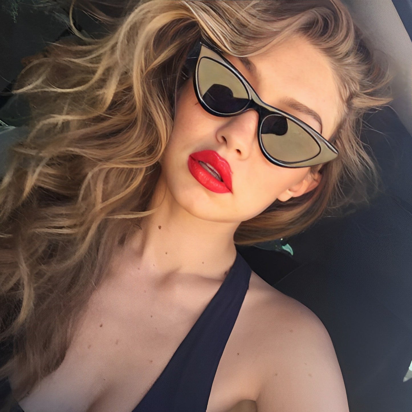 Gluschwein - Stylische Cat-Eye-Sonnenbrille
