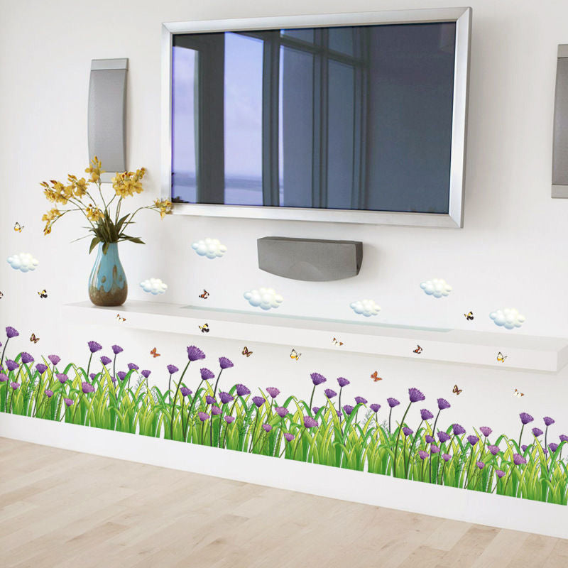 Gluschwein - Natürliche 3D-Blumen-Wanddekoration aus grünem Gras