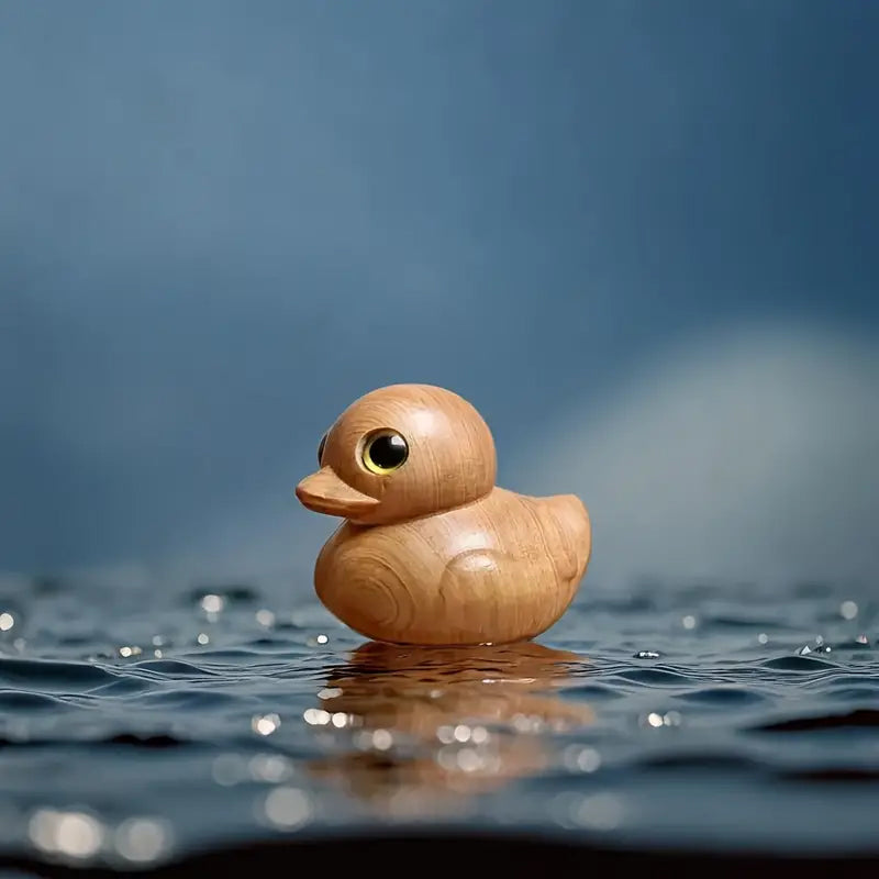 Gluschwein - Handgefertigte Gummiente aus Holz