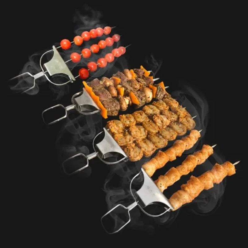 Gluschwein - Halbautomatische Grillgabel aus Edelstahl