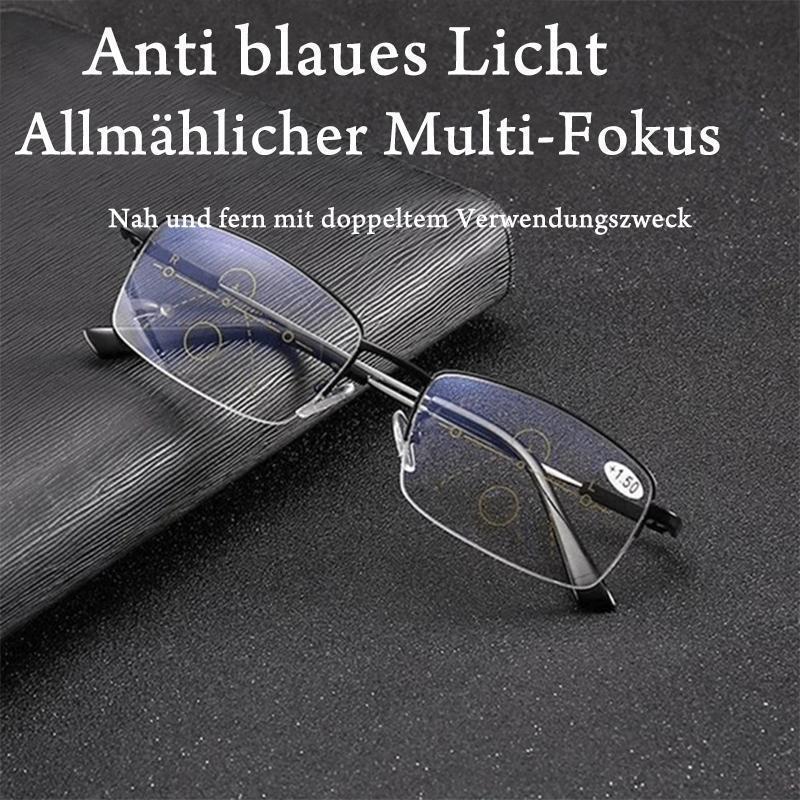 Gluschwein - Titanium progressive Dual-Use-Lesebrille für nah und fern