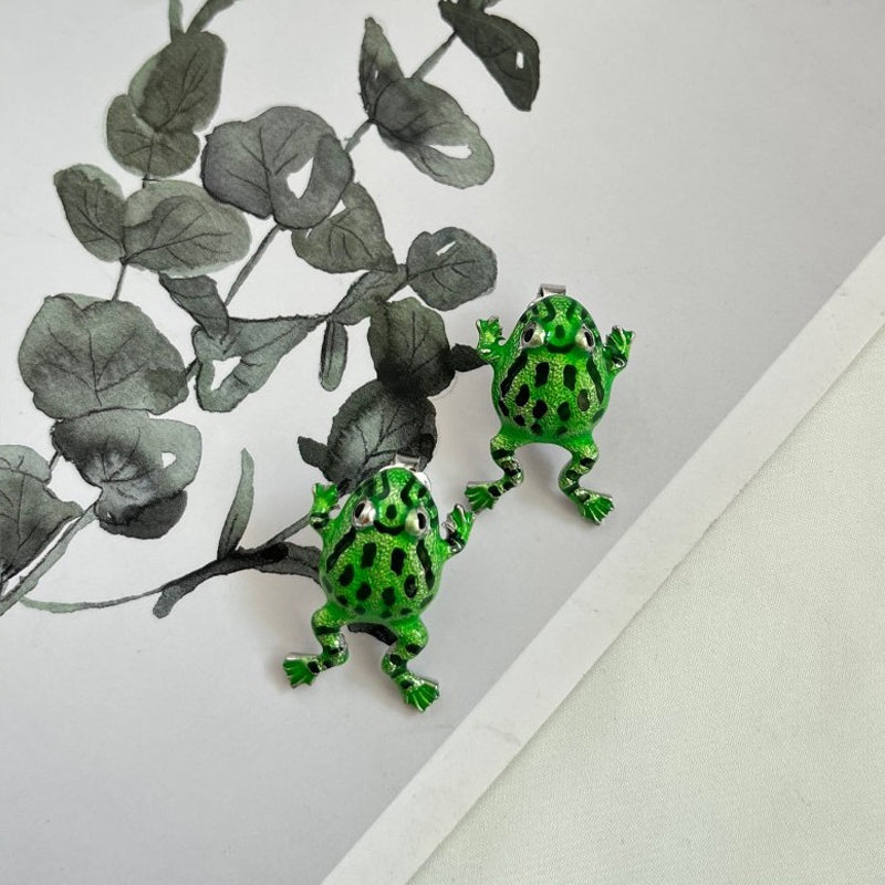 Gluschwein - Kreativer Frosch-Ohrring-Clip