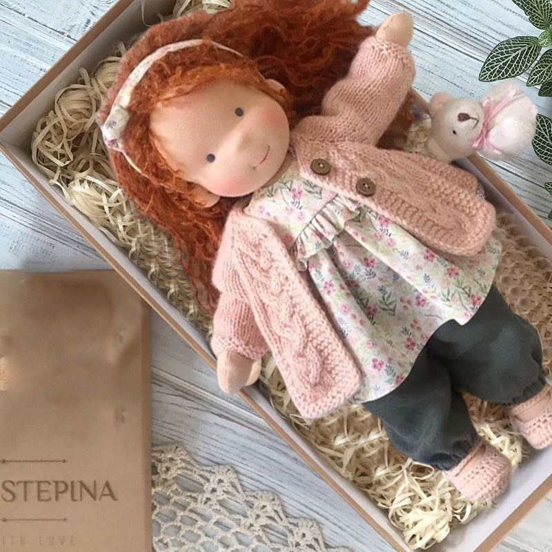 Gluschwein - Handgefertigte Waldorfpuppe E