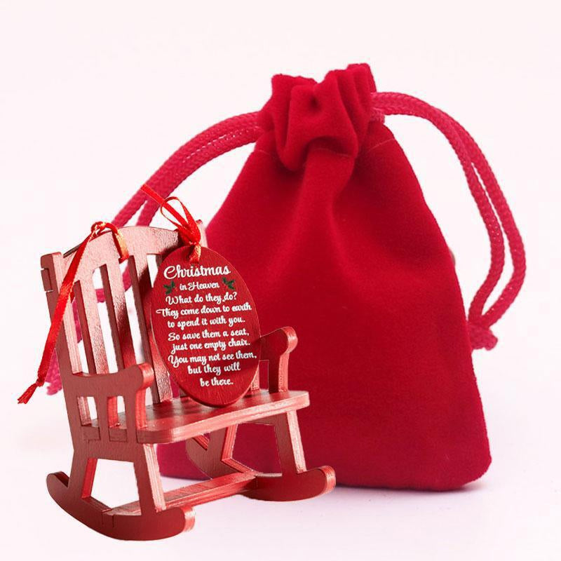Gluschwein - Weihnachten Holzhandwerk Kleiner Schaukelstuhl Ornament