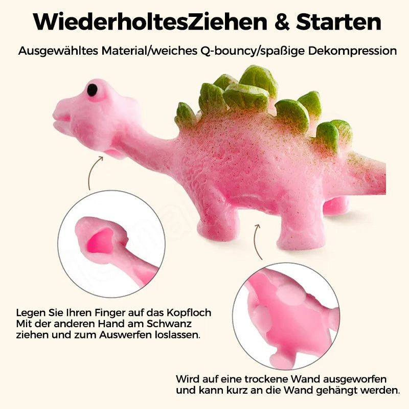 Gluschwein - Schleuder Dinosaurier Spielzeug (Farben zufällig)
