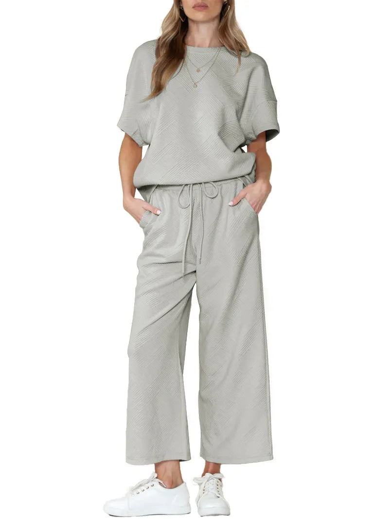 Gluschwein - 🌷Frühling/Sommer Bestseller 🍃Begrenzte Zeit 49% Rabatt💥Damen Sommer 2-teiliger Hausanzug✨