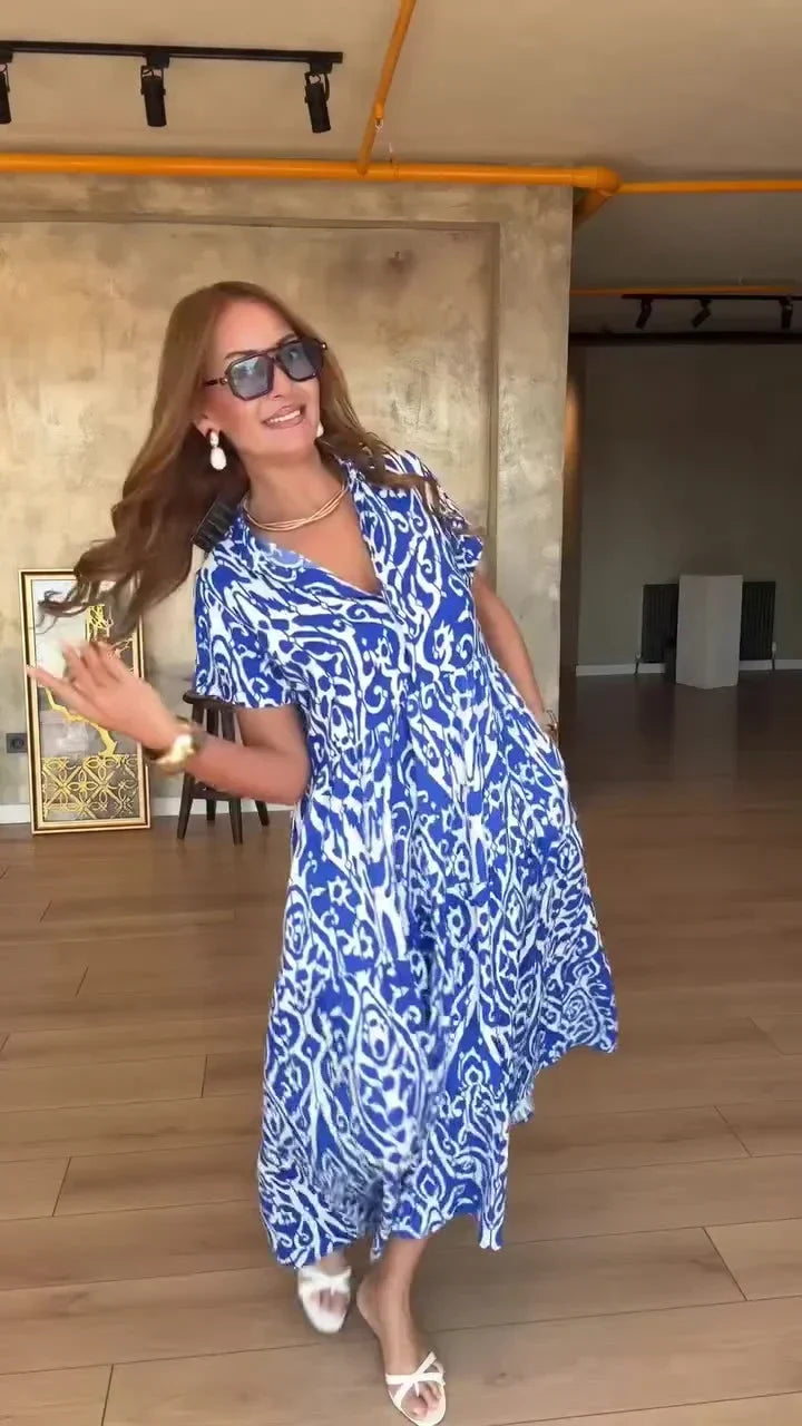 Jubilee – Vestido holgado de corte A con estampados