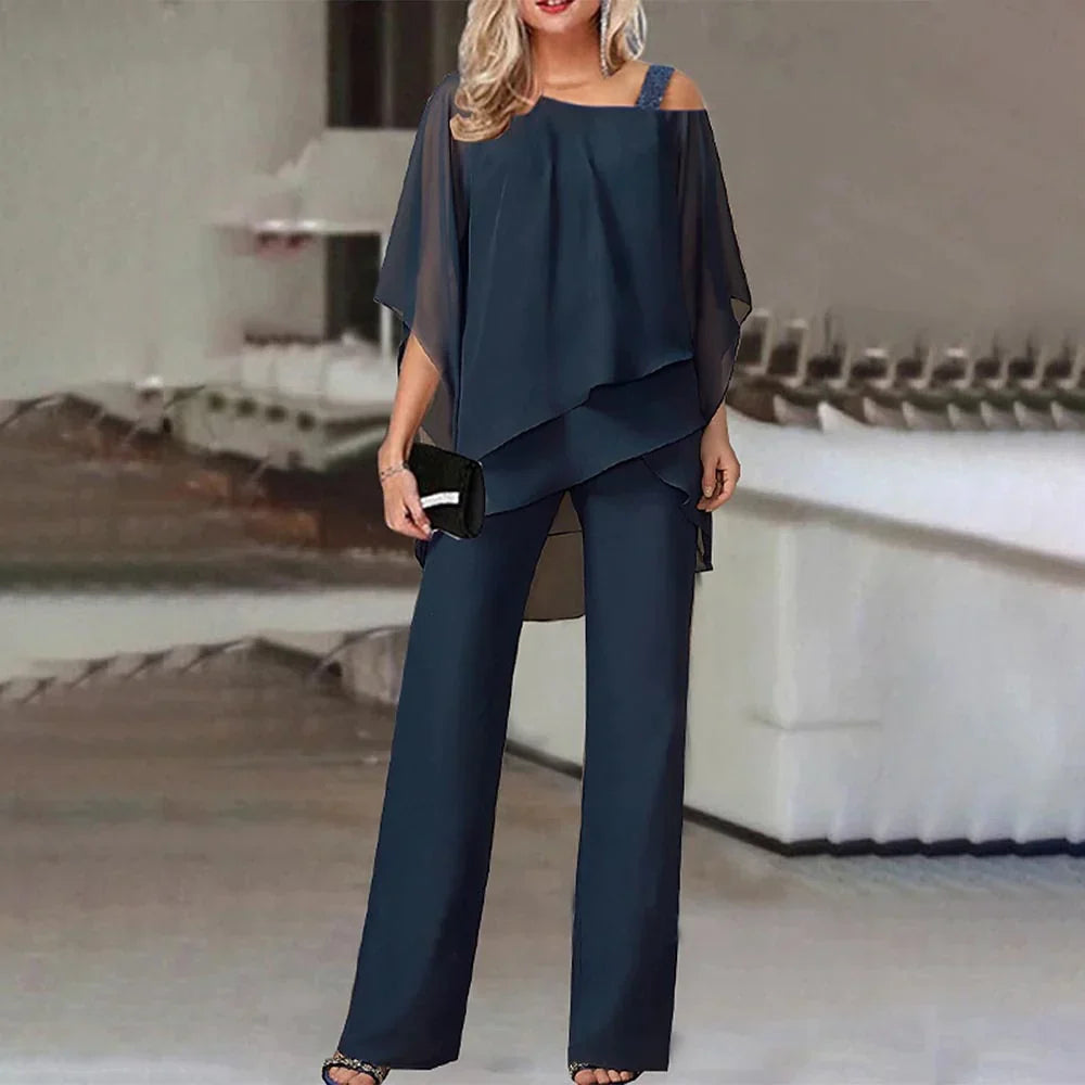 Gluschwein - Tracy - Elegantes Set für Frauen Dunkelblau