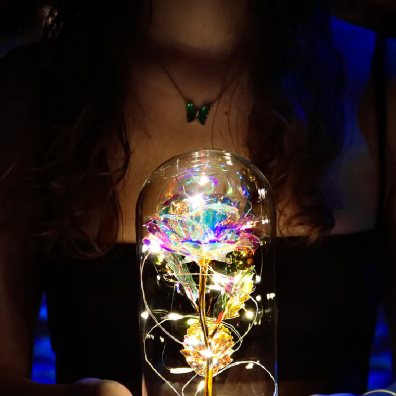 Gluschwein - Glitzernde Rosenornamente verzaubern romantisch