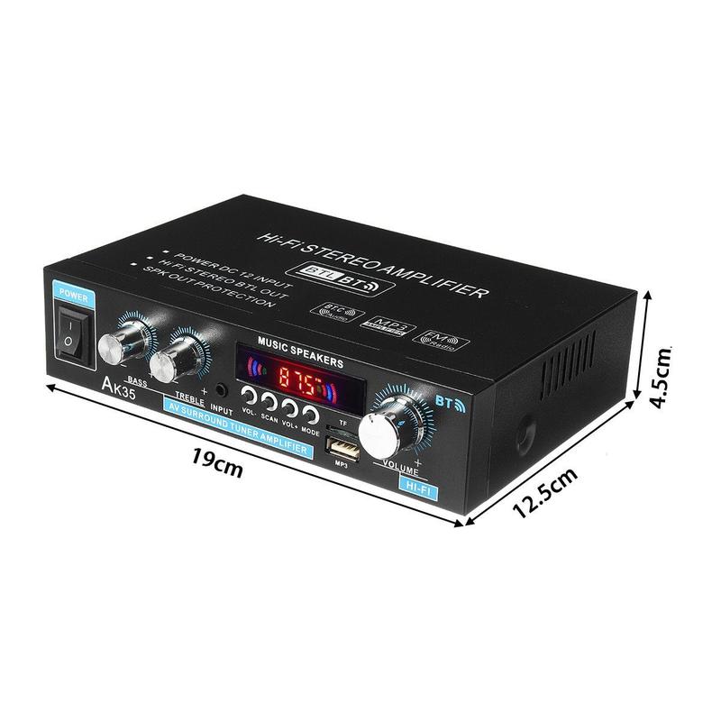 đ LIMITED-TIME 50% RABATT! âš 600W Mini HIFI AudioverstĂ€rker â 2-Kanal, Bluetooth 5.0, FM-Radio đ”