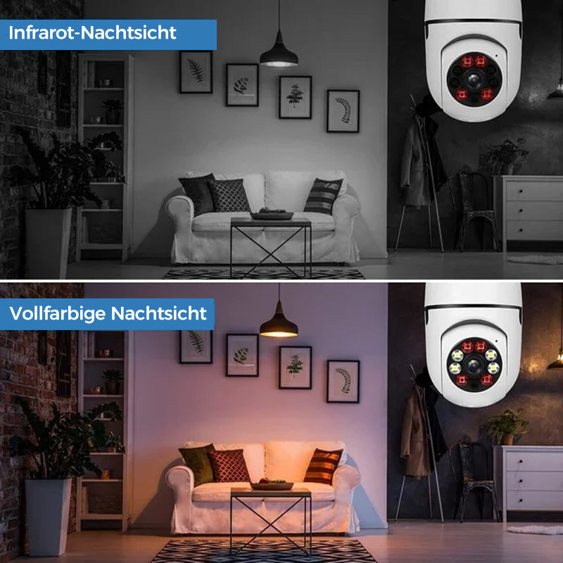 Gluschwein - Drahtlose WLAN-Überwachungskamera mit Glühbirne