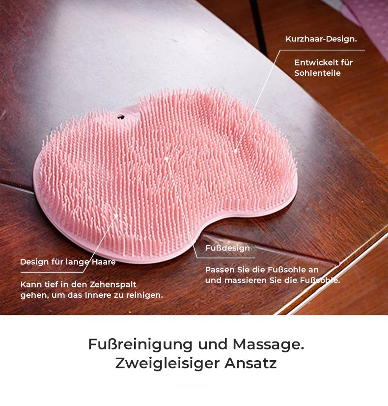 Gluschwein - Fuß- und Rückenschrubber für die Dusche, Massagepad
