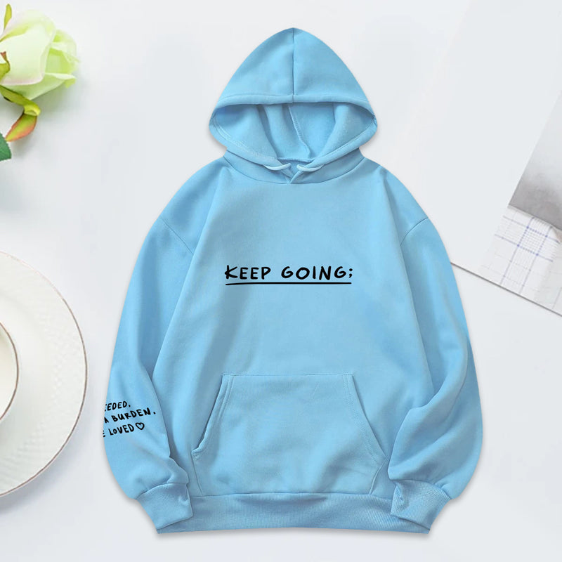 Gluschwein - Sweatshirt '100 Gründe, am Leben zu bleiben'.