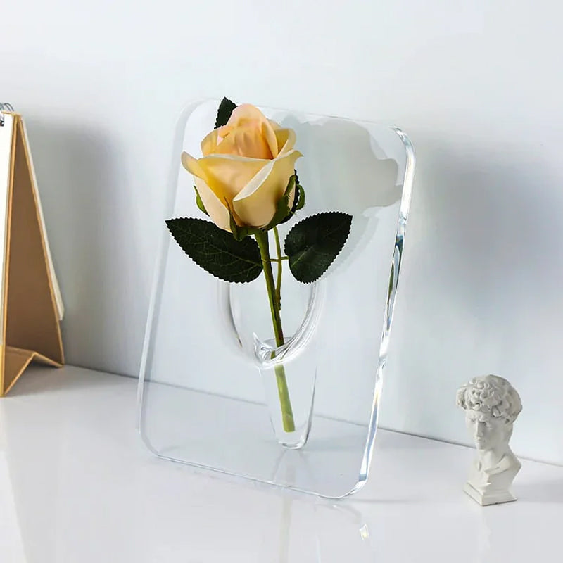 Gluschwein - Kreative transparente Bilderrahmenvase aus Acryl