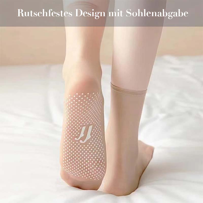 Gluschwein - Unsichtbare, rutschfeste Kristallseidensocken für Frühling und Sommer