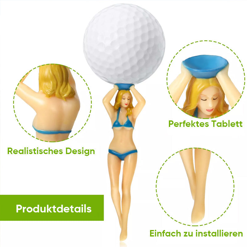 Gluschwein - Lustige Bikini-Mädchen Golf-Tee (6 Stück)