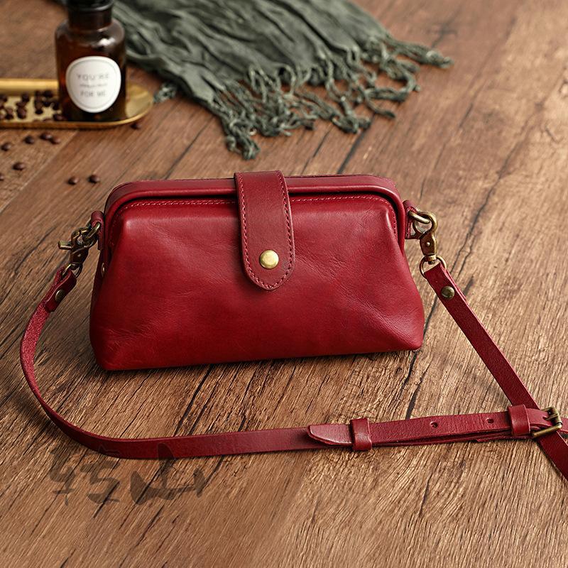 Gluschwein - Retro handgemachte Tasche Rot