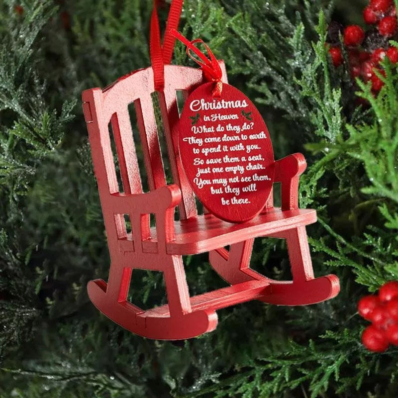 Gluschwein - Weihnachten Holzhandwerk Kleiner Schaukelstuhl Ornament
