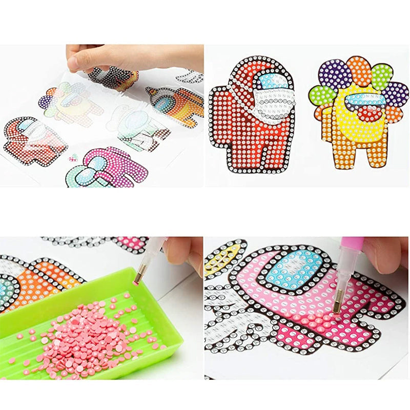 Gluschwein - DIY Cartoon-Diamantmalerei für Kinder