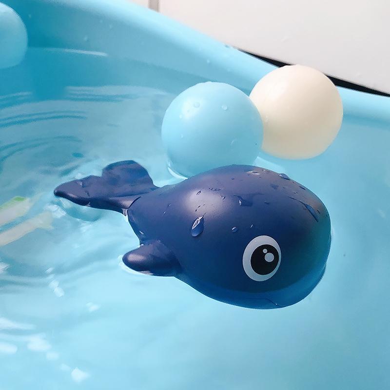 Gluschwein - Baby Bad Schildkröte Spielzeug Blau Wal