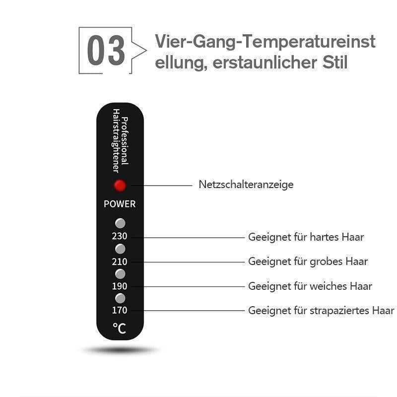 Gluschwein - Keramik Turmalin Ionic Flat Iron Haarglätter