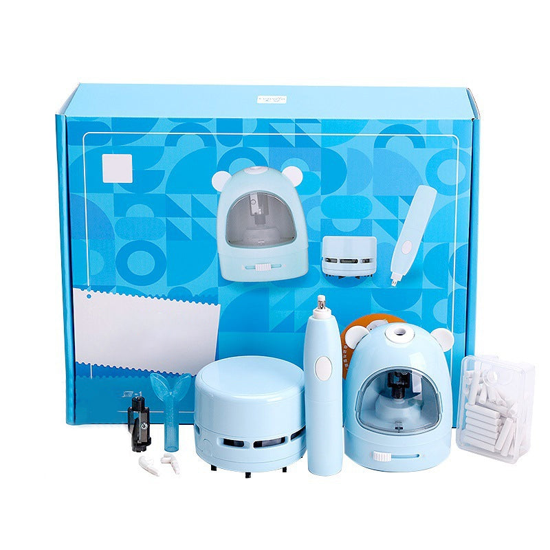 Gluschwein - Elektrisches Schreibwarenset Für Studenten blau