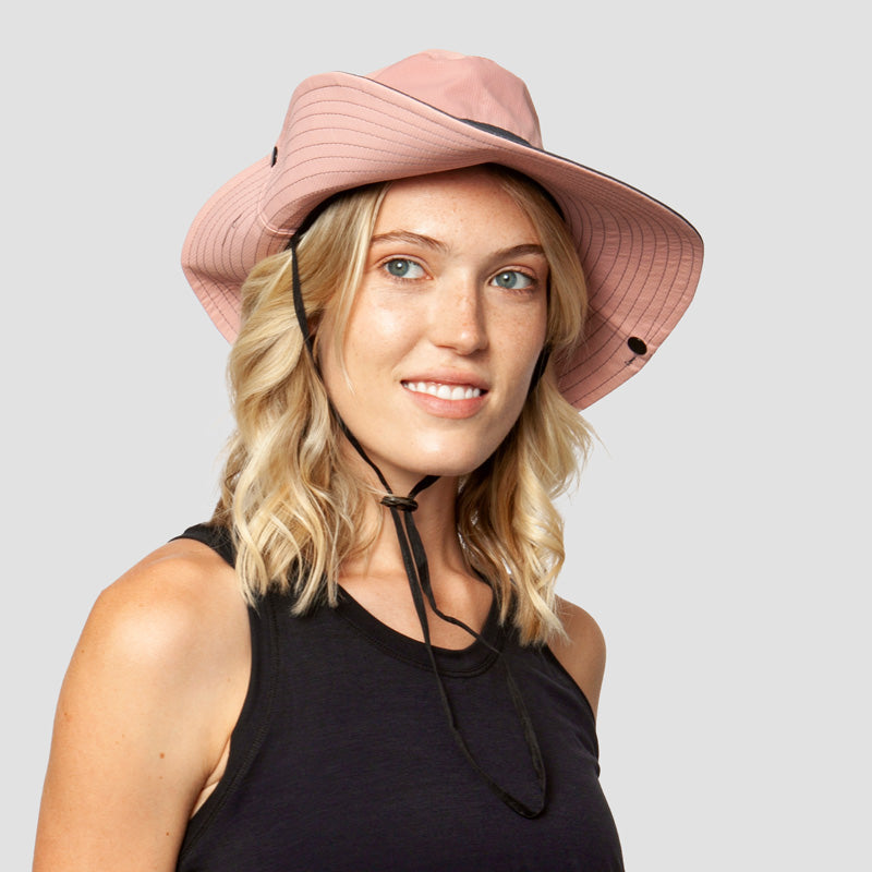Gluschwein - Faltbarer Sonnenhut mit UV-Schutz Rosa