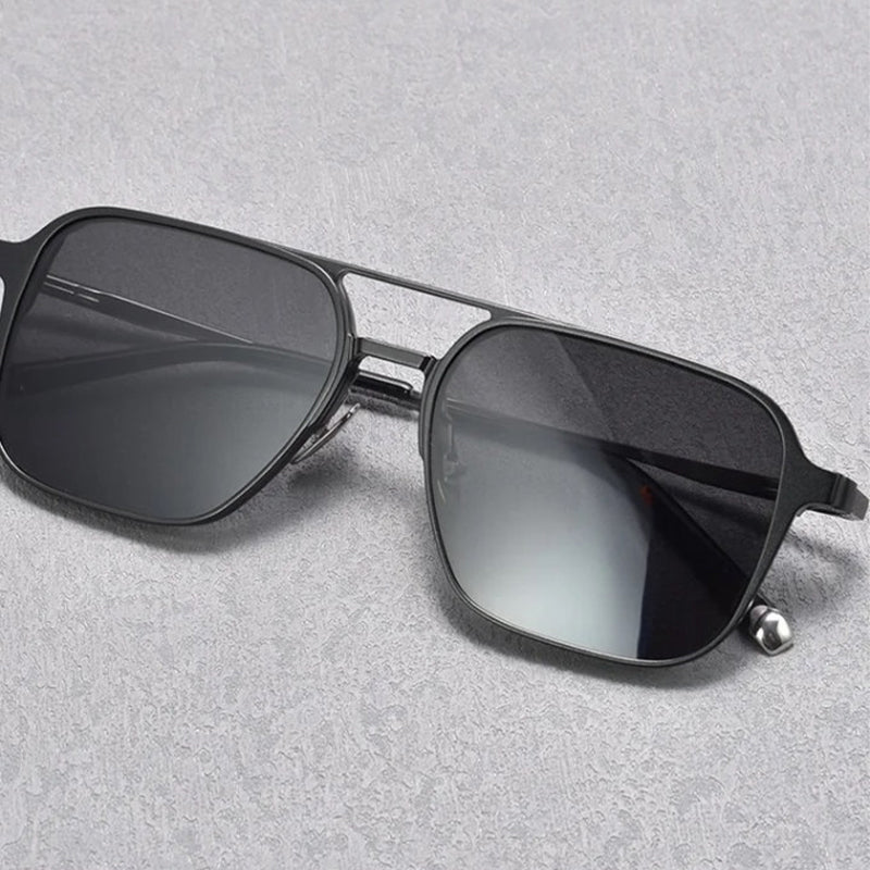 Gluschwein - Klassische polarisierte Sonnenbrille mit 5 Clips