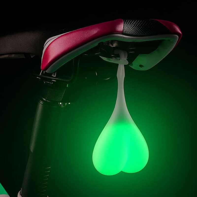 HonaLight - Luz trasera LED para bicicleta en forma de corazón: para una mejor visibilidad en el tráfico
