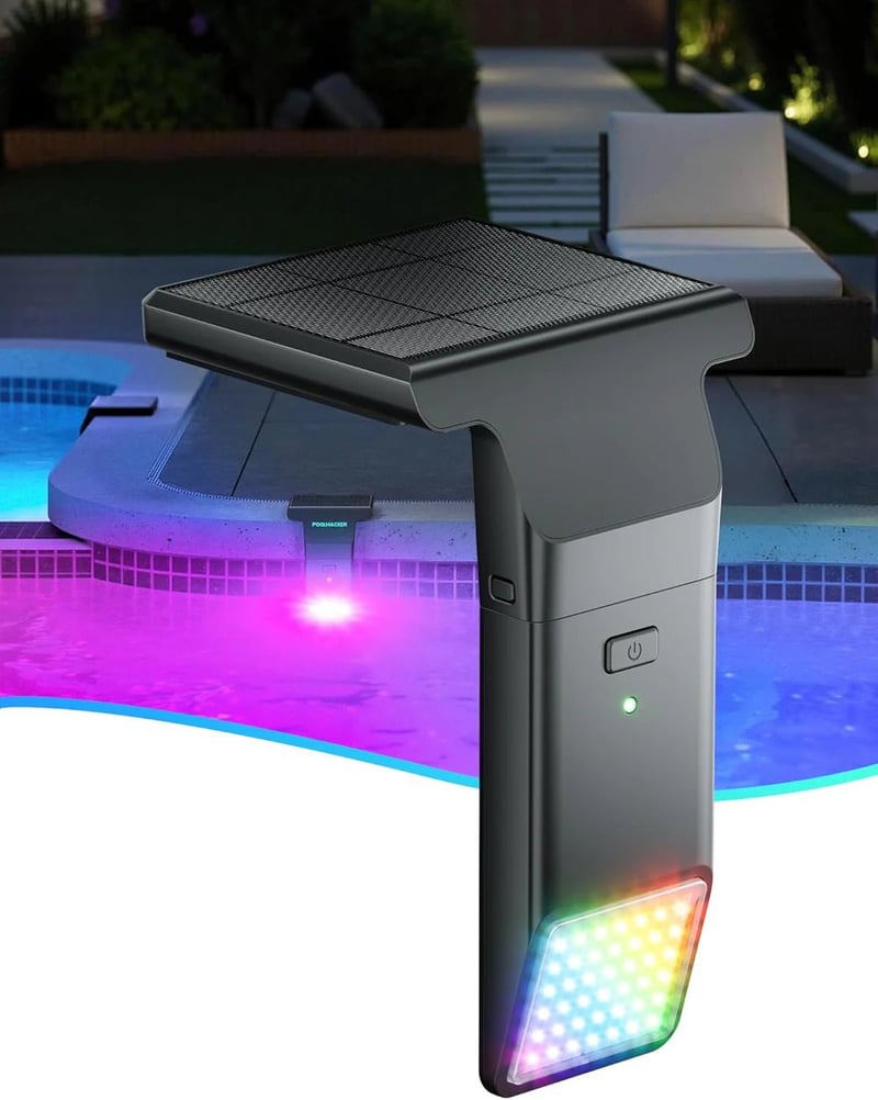 Pool Light Fountain - Solarbetriebene Pool-Stimmungsbeleuchtung