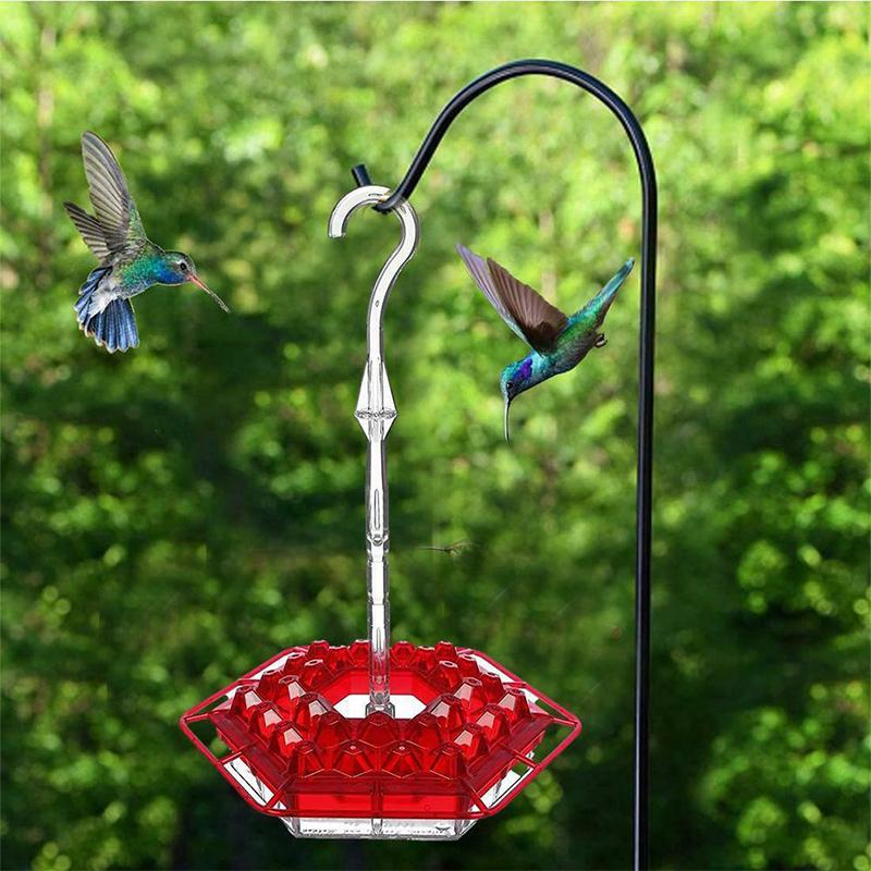 Gluschwein - Hängende rote sechseckige Kolibri-Fütterungsanlage