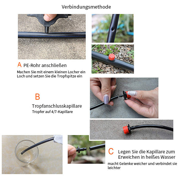 Gluschwein - Verstellbare Tropfdüsen für die Bewässerung