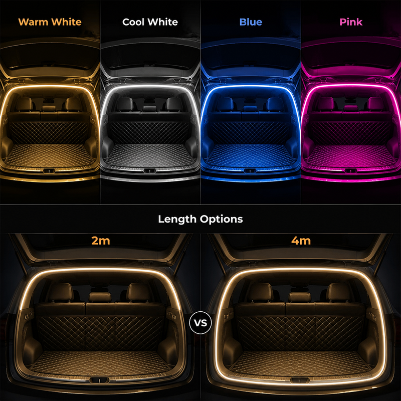 Gluschwein - Trunk Light Strip - Jedes Mal, wenn du den Kofferraum öffnest, wird er von einer automatisch eingeschalteten Beleuchtung erhellt