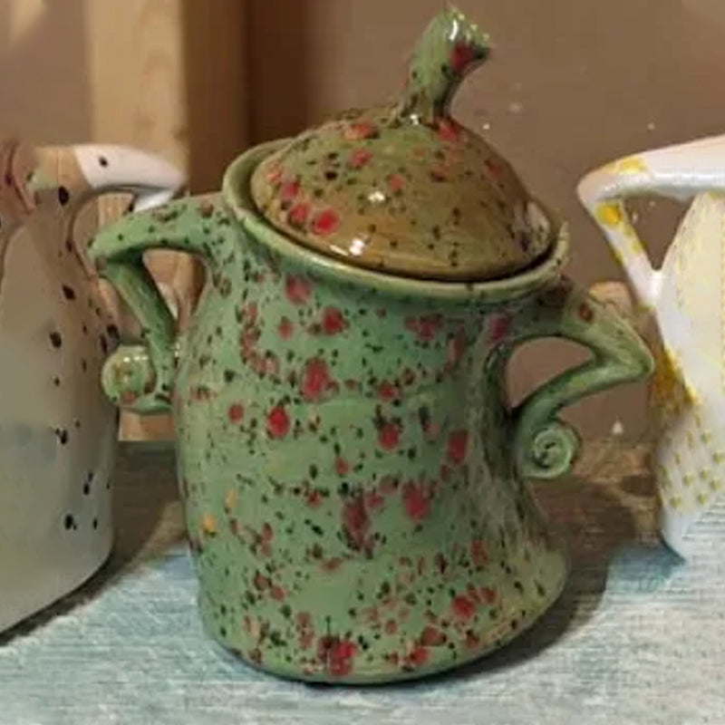 Gluschwein - Tasse mit Haltung grün