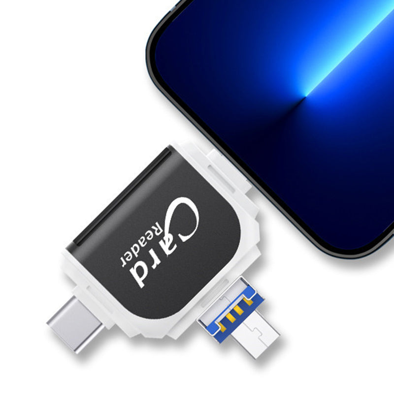 Gluschwein - 4-in-1-Universal-SD-TF-Kartenleser mit mehreren Anschlüssen