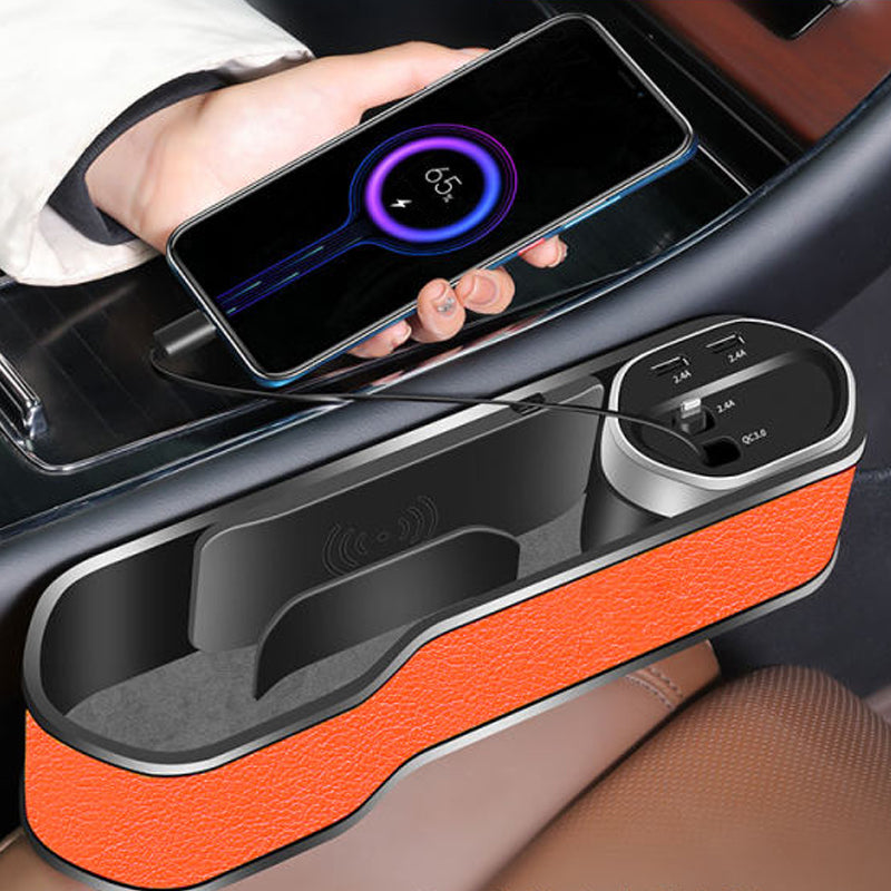 Gluschwein - Car Seat Gap Filling Wireless Charging Storage Box