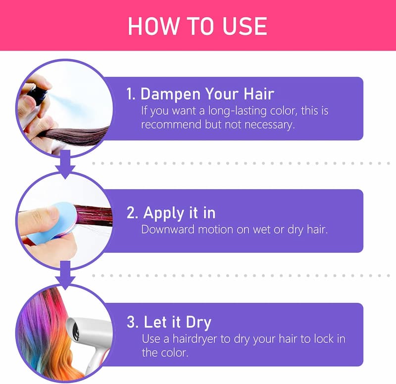 HairChalk - Sofortige Verwandlung in kühnes Haar