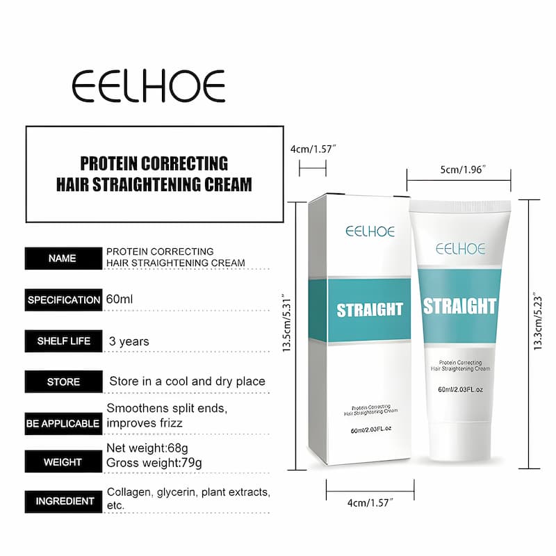 StraightHair - Crème lissante instantanée pour cheveux soyeux