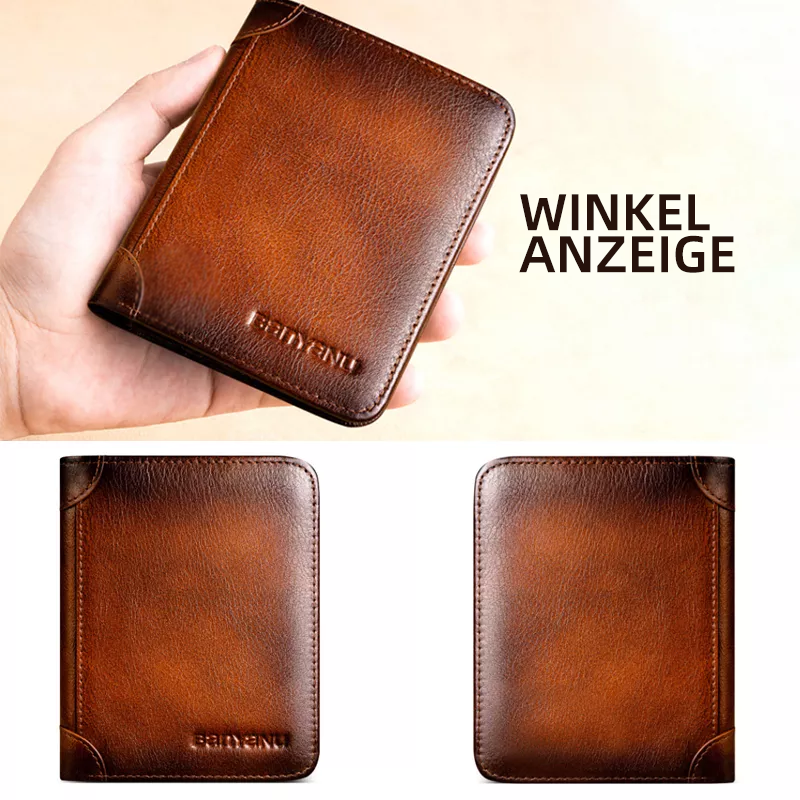 Gluschwein - Herr kurze Lederbrieftasche