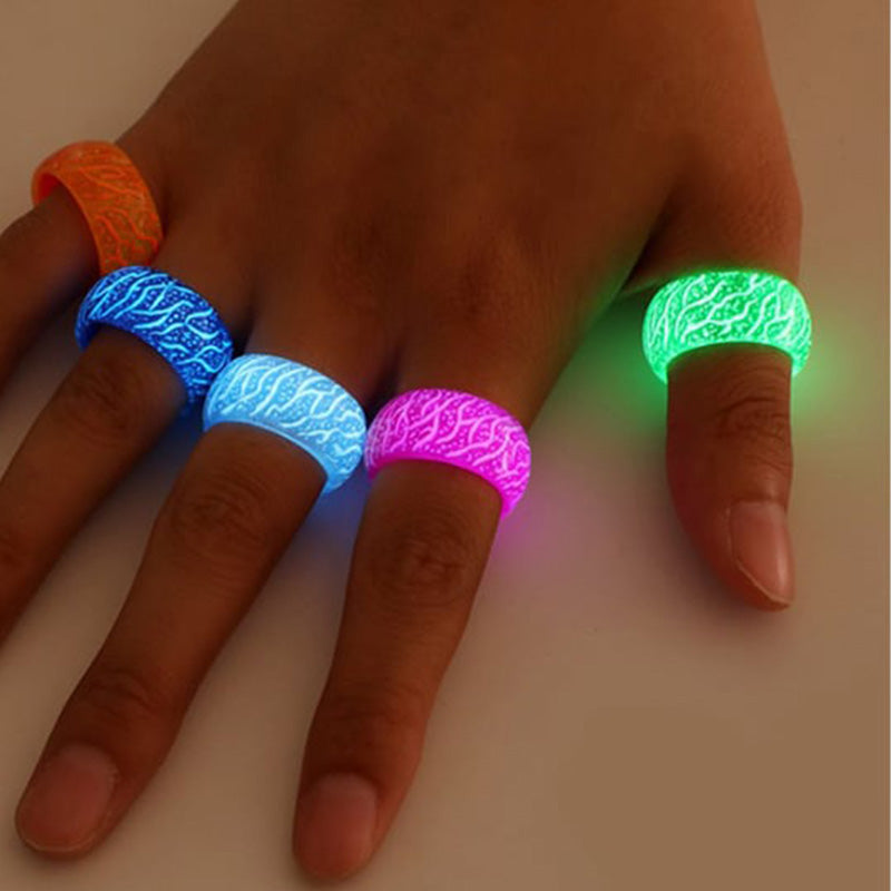 Gluschwein - Fashion Colorful Luminous Resin Fluorescent Glowing Ring