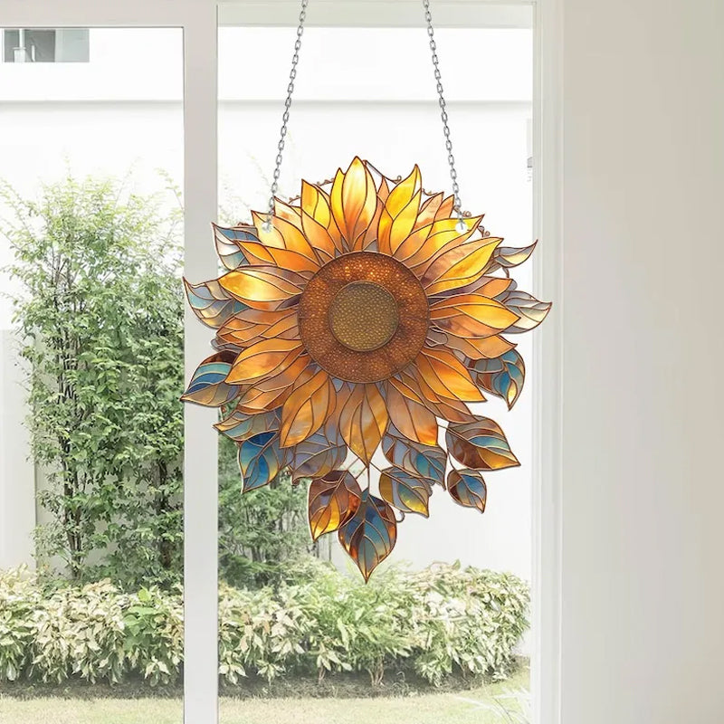 Gluschwein - Sonnenblume Acryl Fenster hÀngend