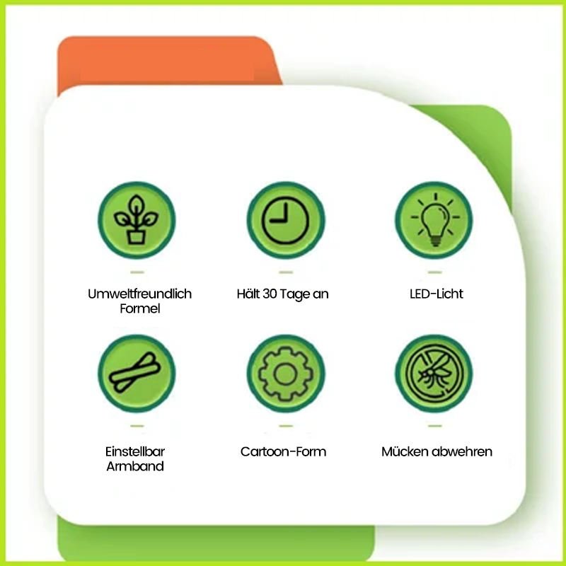 Gluschwein - Anti-Mücken-Armband für Kinder, rotierender Pat-Gürtel