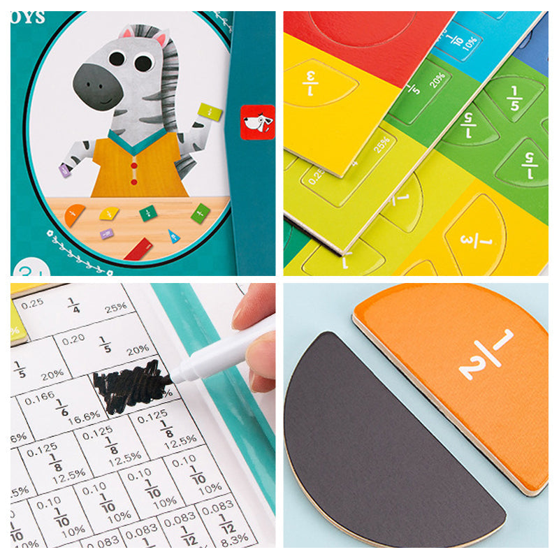 Gluschwein - Magnetisches Buch-Bruchteil-Puzzle für Kinder