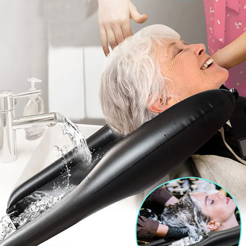Gluschwein - Aufblasbares tragbares Shampoo-Kissen aus PVC