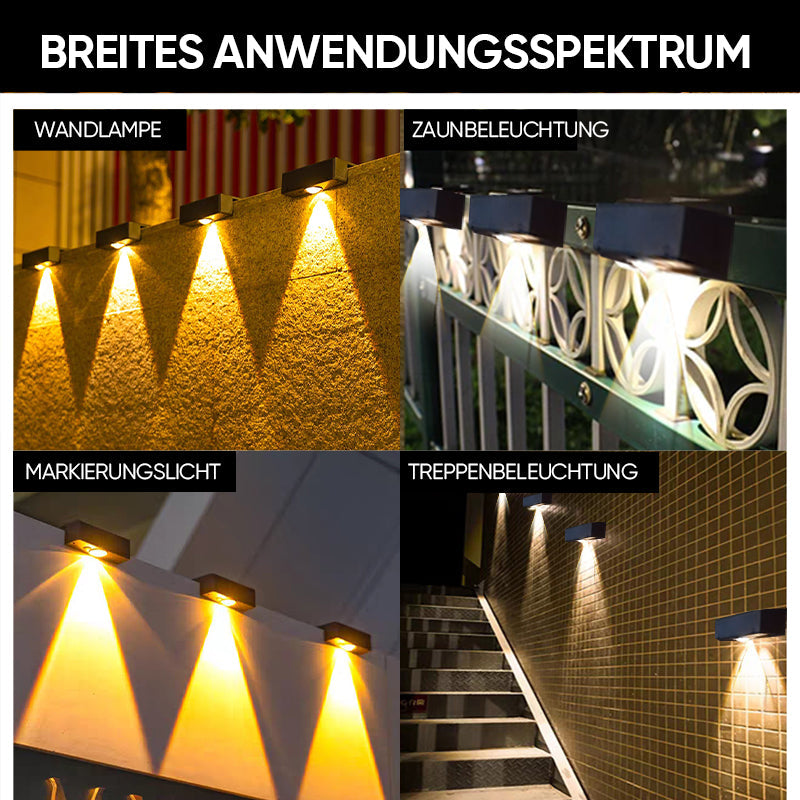 Gluschwein - Superhelle Solar-Wandleuchte