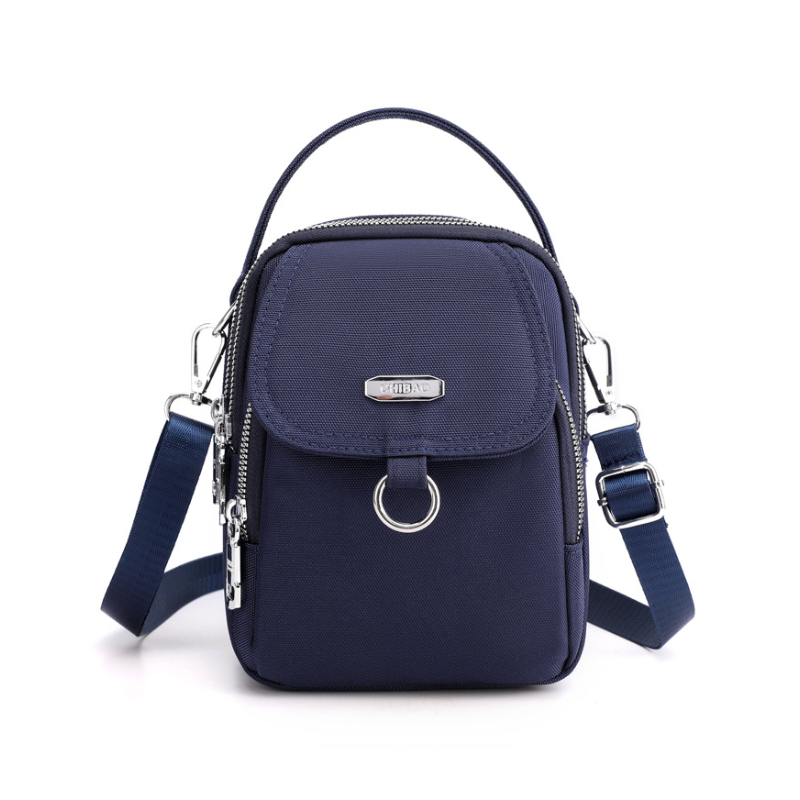 Gluschwein - Multifunktionale Damen Oxford Stoff Umhängetasche dunkelblau